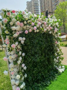 hago cloth flower wall